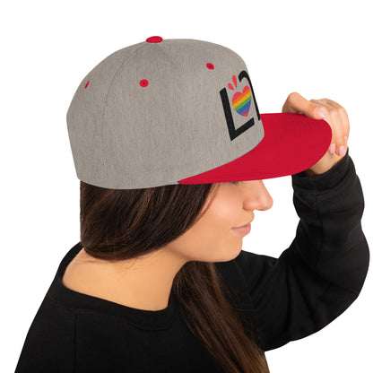 Love (Rainbow Heart) Snapback Hat